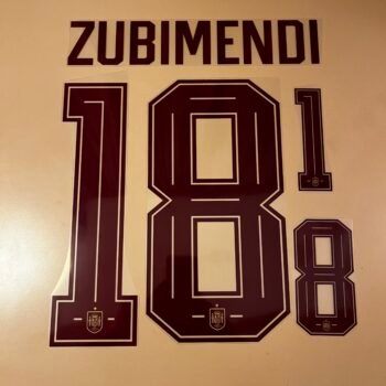 2026 - 28 SPAIN AWAY NAMESET ZUBIMENDI